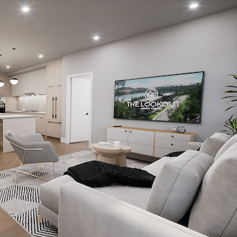 LIVING ROOM Curated and designed to provide the paramount in luxury living.